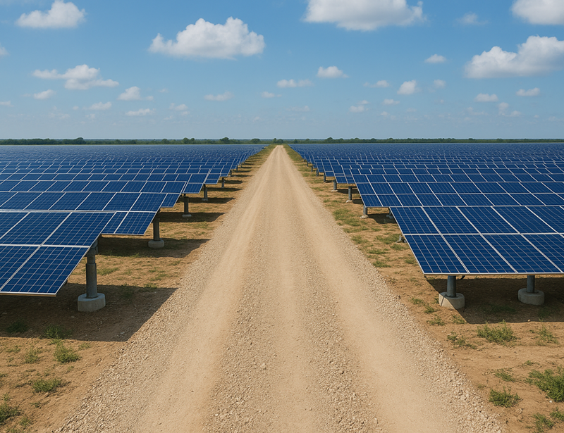 Acceso planta fotovoltaica