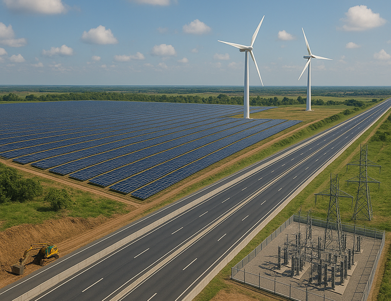 Infraestructura solar y eólica